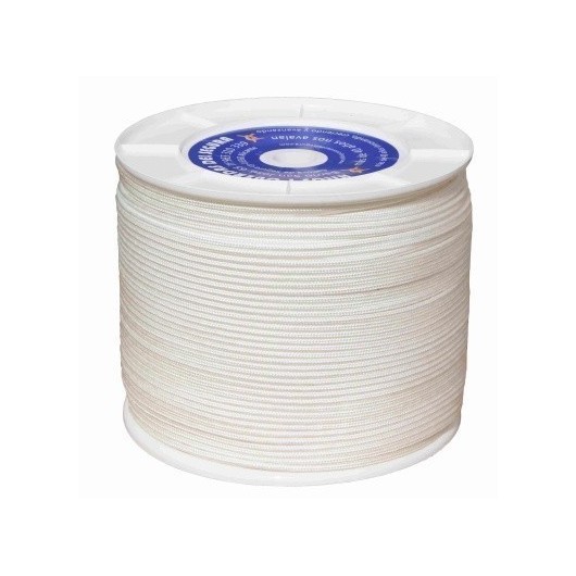 Cuerda Trenzada  05Mm Polipropileno Blanco Hyc 400 Mt