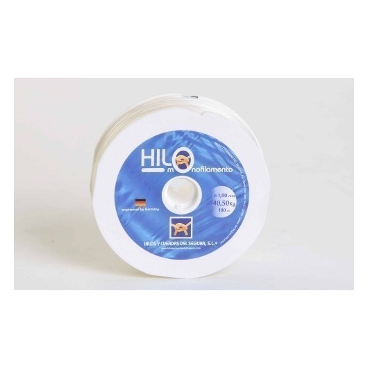 Hilo Tiralineas 01Mm Nylon Amarillo Monofilamento Hyc 100 Mt