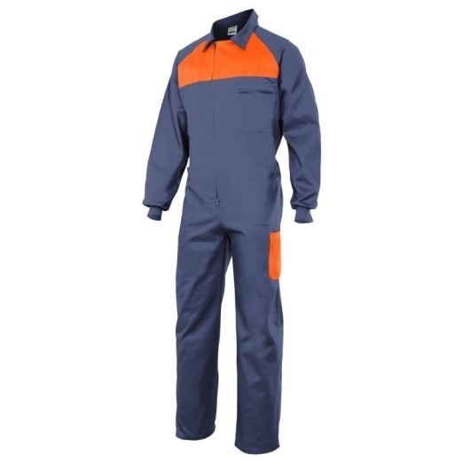 Mono Trabajo T62 190 Gris Tergal Gris/Naranja Velilla