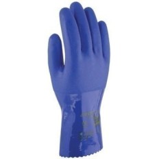 Guante Quimico Xl10-28Cm Soporte Algodon Super Oil Pvc Az 3L