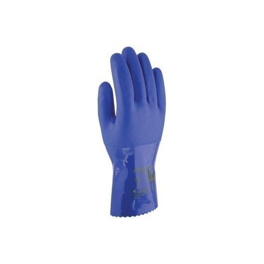 Guante Quimico Xl10-28Cm Soporte Algodon Super Oil Pvc Az 3L
