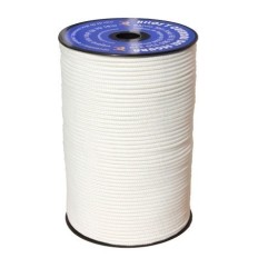 Cuerda Trenzada  05Mm Nylon Blanco  Birllante Hyc 200 Mt