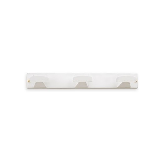 Colgador Pared 45X330X40Mm Atornillar 3G Inox/Plastico Blanco  3077-2+ Inofix