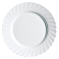 Plato Mesa Llano 24,5Cm Trianon Blanco Cristal Luminarc