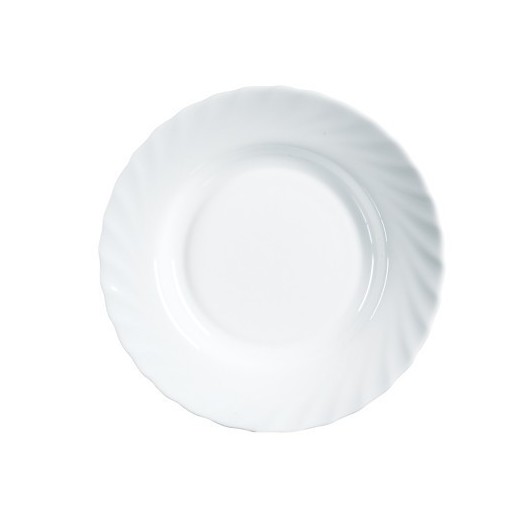 Plato Mesa Hondo 22,5Cm Redondo Trianon Blanco Cristal Luminarc