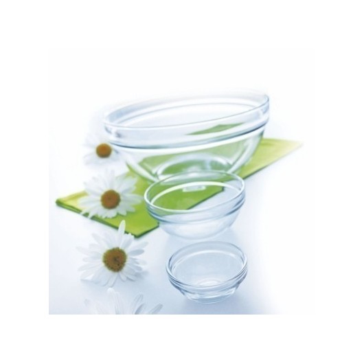 Ensaladera Mesa Apilable 20Cm Transparente  Vidrio Luminarc