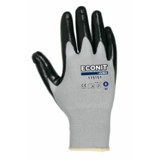Guante Mecanico L09 Negro Eco-Nit Nylon GrisJuba