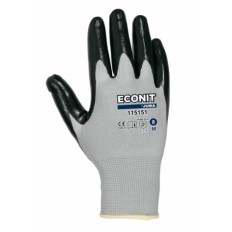 Guante Mecanico Xl10 Negro Eco-Nit Nylon Gris Juba