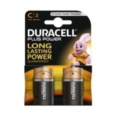 Pila Alcalina Lr14 1,5V C Power Plus Duracell 2 Pz