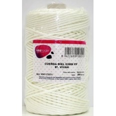 Cuerda Riel 03Mm Polipropileno Blanco Vivah 200 Mt