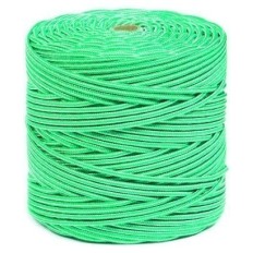 Cuerda Trenzada  05Mm Polipropileno Blanco/Verde Hyc 200 Mt