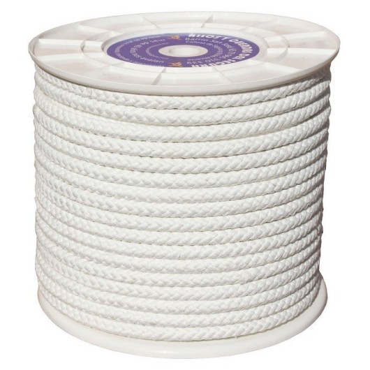 Cuerda Trenzada  14Mm Nylon Blanco  Mate Hyc 100 Mt