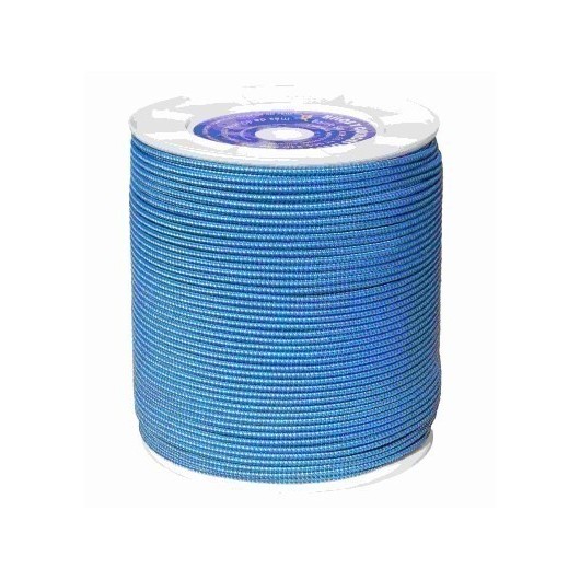 Cuerda Trenzada  Doble 04,5Mm Nylon Blanco/Azul Sedal Interior Hyc 500 Mt