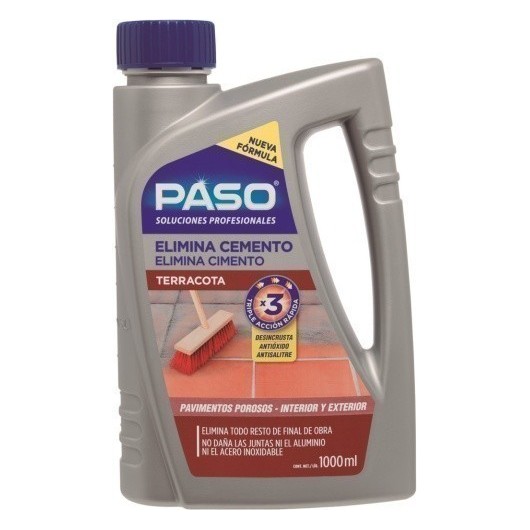 Quitacemento Suelo Poroso Y Terracota Paso 1 Lt
