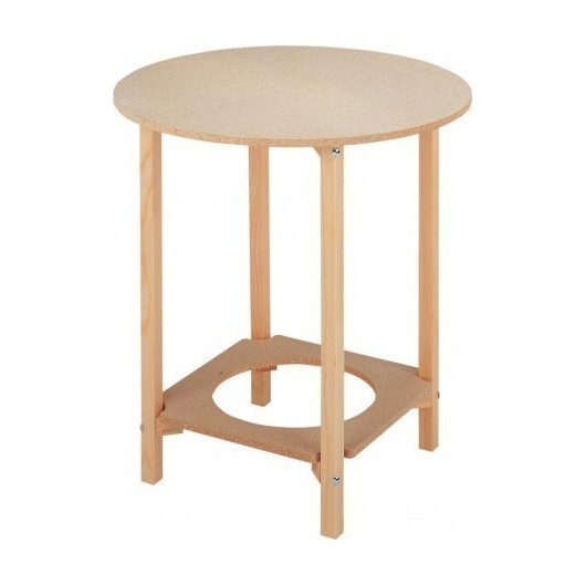 Mesa Camilla 70Cm Con Agujero Climent Madera C70