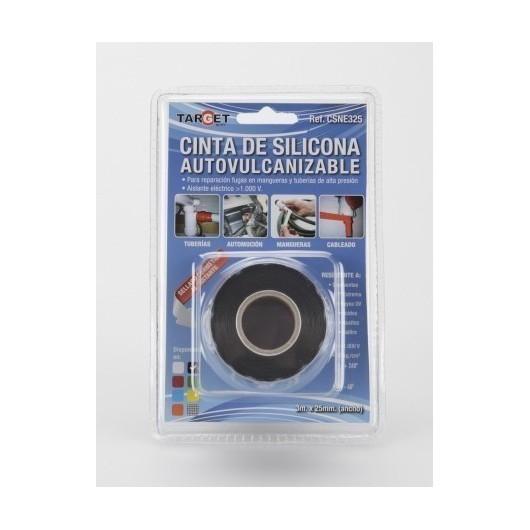 Cinta Sil 25Mmx  3Mt Autovulcanizable Negro Target