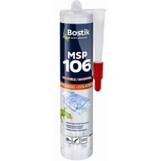 Adhesivo Sellador Polimero 290 Ml Transparente Ms 106 Express Cartucho Bosti