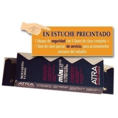 Bloque Seguridad Cerradura 82Mm 5010 5 Llaves+1 Servicio Mia-Atra