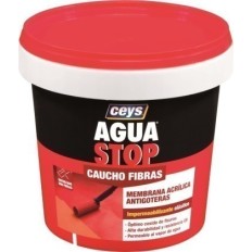 Pintura Impermeabilizante Caucho/Acrilico 1 Kg Rojo Fibra  Aguastop 