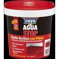 Pintura Impermeabilizante Caucho/Acrilico 1 Kg Terra Fibra  Aguastop 