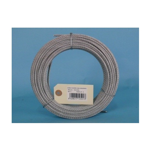 Cable Acero Galv 6X7+1 5Mm Cursol 100 Mt