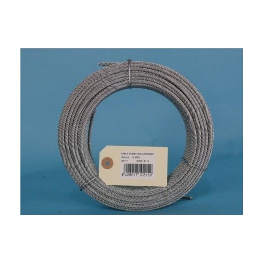 Cable Acero Galv 6X7+1 2Mm Cursol 15 Mt