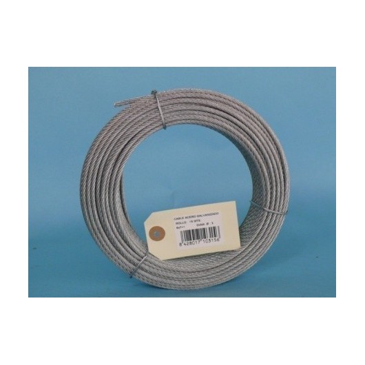 Cable Acero Galv 6X7+1 3Mm Cursol 15 Mt