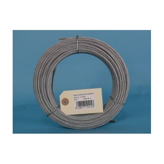 Cable Acero Galv 6X7+1 4Mm Cursol 15 Mt