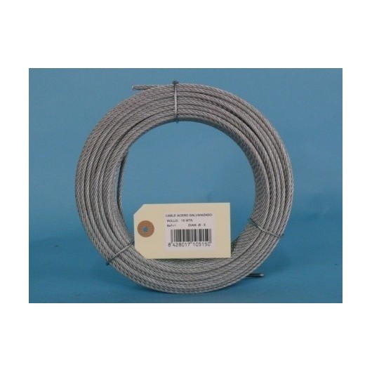 Cable Acero Galv 6X7+1 5Mm Cursol 15 Mt