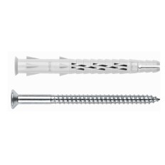 Taco Clavable Tornillo Cabeza Avellanada 10X140Mm Nylon T-Nux Index 50 Pz