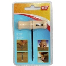 Barrena Carpintero Mango Madera 2Mm Corte Vaciado Nº1 Mango Madera Wuto
