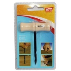Barrena Carpintero Mango Madera 3Mm Corte Vaciado Nº1,5 Mango Madera Wuto