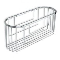 Cestillo Baño 30X11X13Cm Oval Metal Cromo Tatay