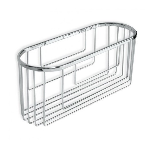 Cestillo Baño 30X11X13Cm Oval Metal Cromo Tatay