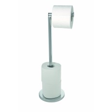 Portarrollo Baño Pie 1 Rollo Reserva Inox Vertical Wenko