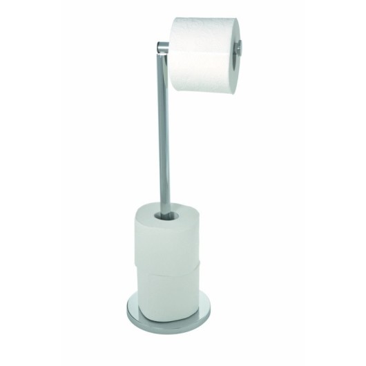 Portarrollo Baño Pie 1 Rollo Reserva Inox Vertical Wenko