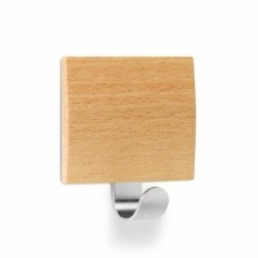 Colgador Hogar 51X45X24Mm Adhesivo Inox/Madera Haya 2320-8+ Inofix