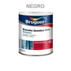 Esmalte Sintetico  Brillante  750 Ml Negro Interior/Exterior  Madera/Metal Bruguer Dux