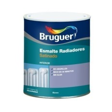 Esmalte Acrilico Satinado  750 Ml Blanco Interior/Exterior  Radiadores Bruguer