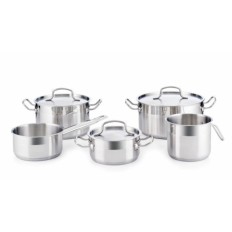 Bateria Cocina Tapa Basika Acero Inoxidable Quid 5 Pz