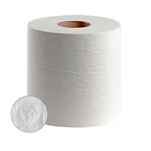 Papel Mecha Bobina 135Mt Doble Capa Laminado Lisma 6 Pz