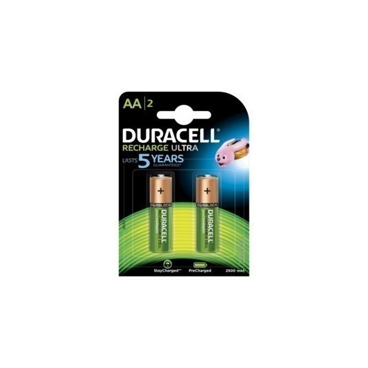 Pila Recargable Lr06 Aa 1,5V Duracell 2 Pz