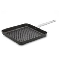 Grill Plancha 28X28Cm Rayas Con Mango Induccion Aluminio/Fundido  Aire Valira