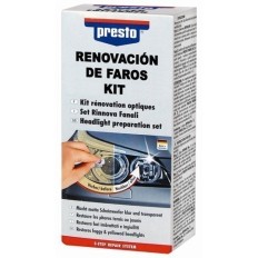 Pulidor Coche Faros 3 Lijas Gamuza Taco Spray Laca Motip