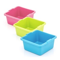 Barreño Agua 15 Lt Cuadrado Tes Plastico Surt 33X33X17Cm 6577L