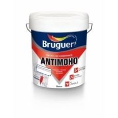 Pintura Plastica Mate 4 Lt Blanco Antimoho Bruguer