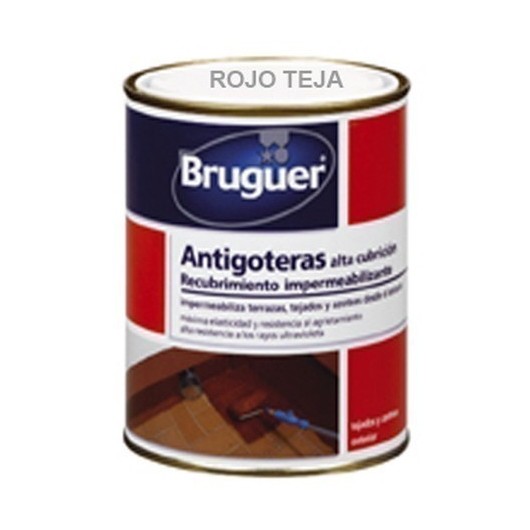 Pintura Antigoteras 750 Ml Teja Mate Alta Bruguer