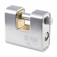 Candado Seguridad  60Mm Arco Rectangular Laton Crom Ifam