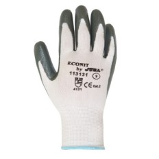 Guante Mecanico Xl10 Palma Nitrilo Poliester Blanco/Gris Juba