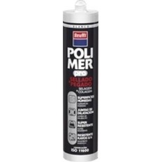 Adhesivo Poliuretano Modificado 300 Ml Blanco Polimer Cartucho Krafft